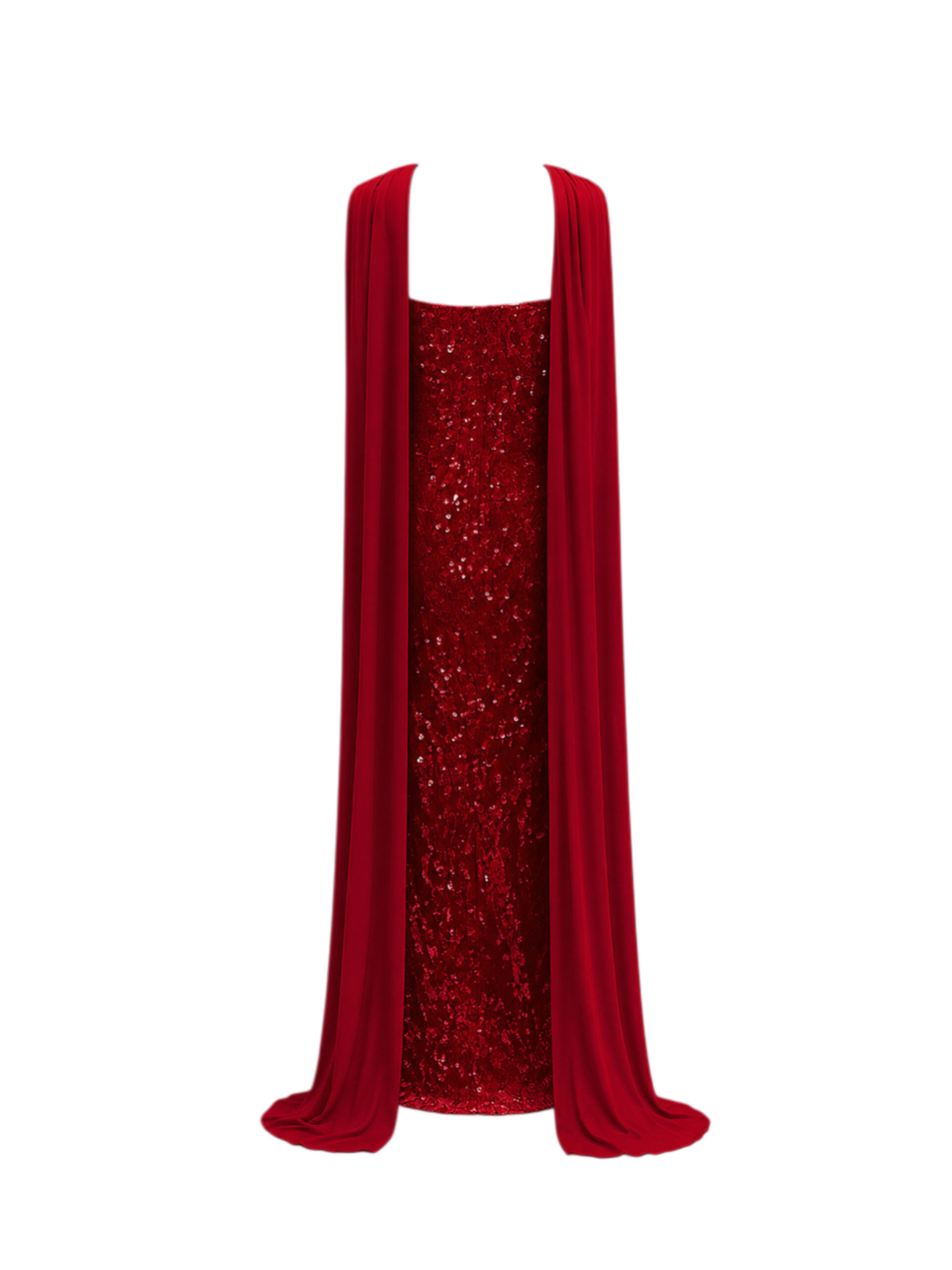 Silvas Dresses Red Gown Dress - Image 8
