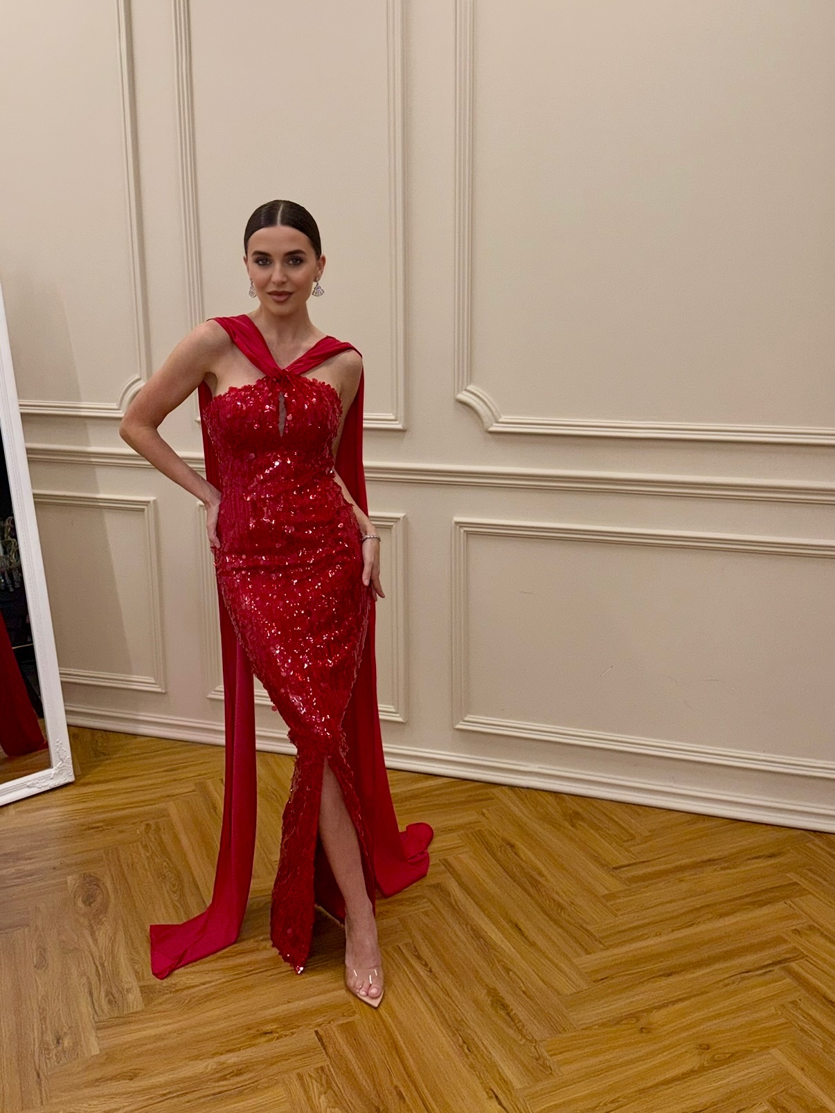 Silvas Dresses Red Gown Dress - Image 4