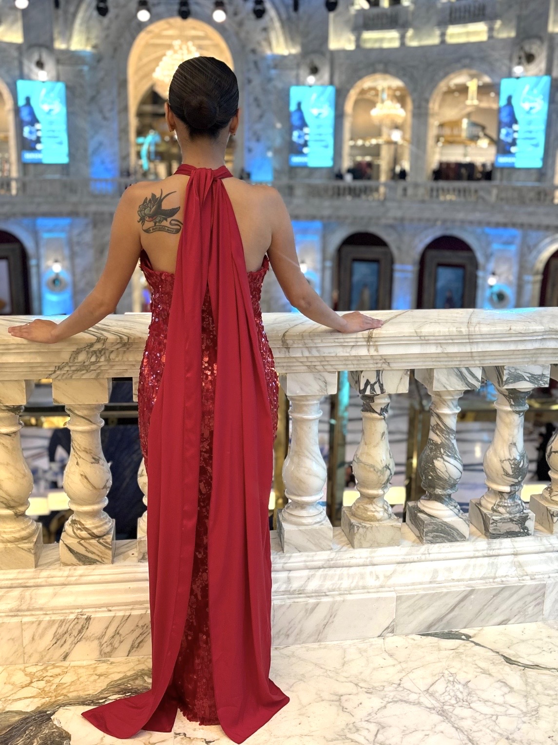 Silvas Dresses Red Gown Dress - Image 6