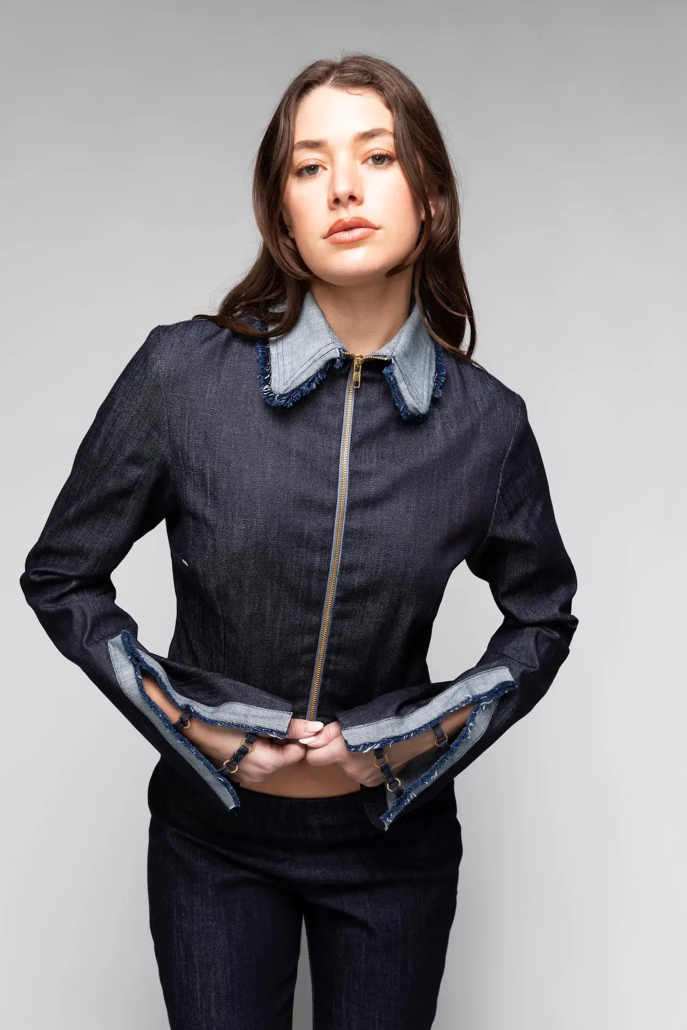 Back Bone Society Blue Denim Jacket/Blazer - Image 8