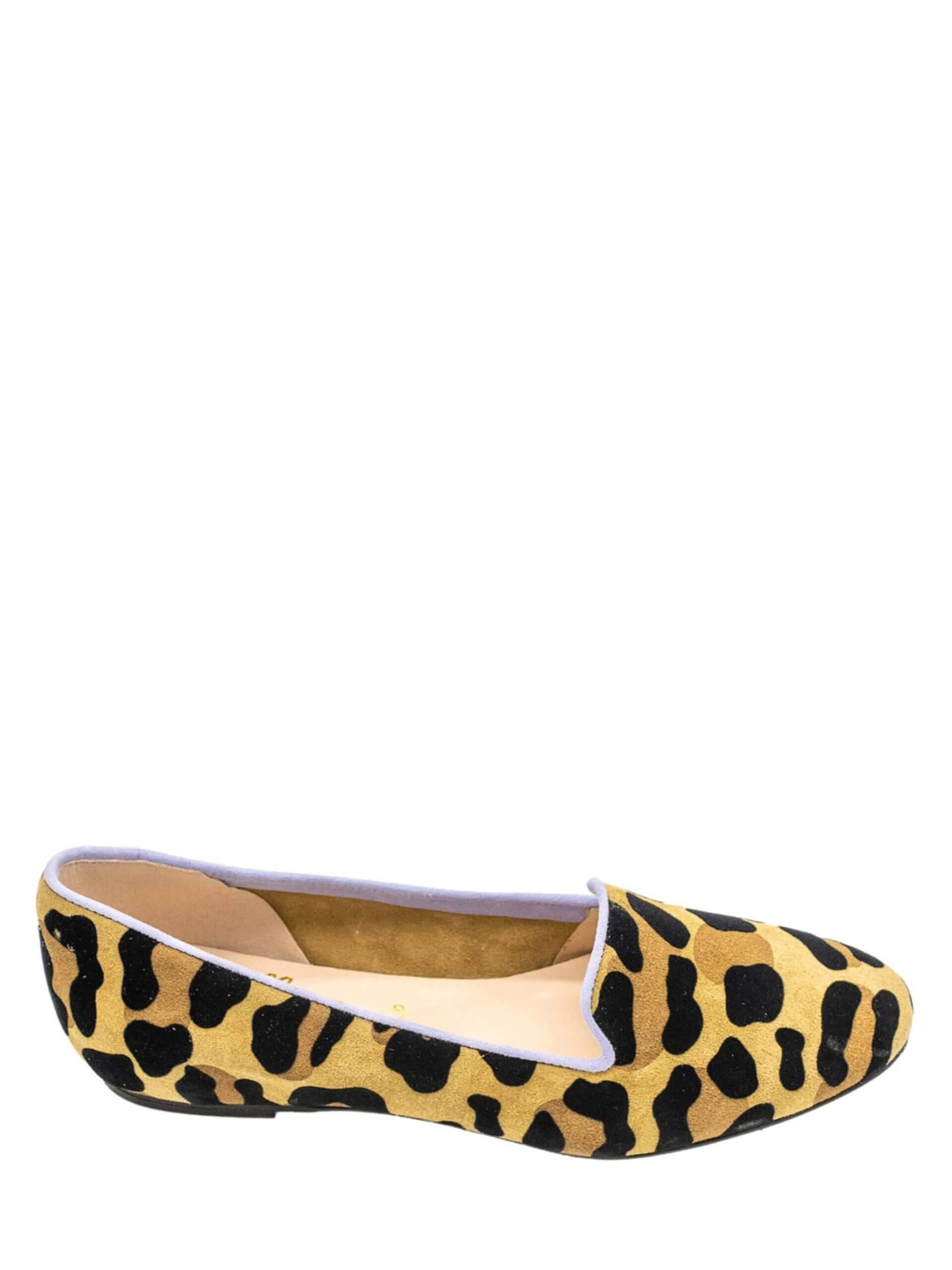 Bellas Animal Print Loafers Flat