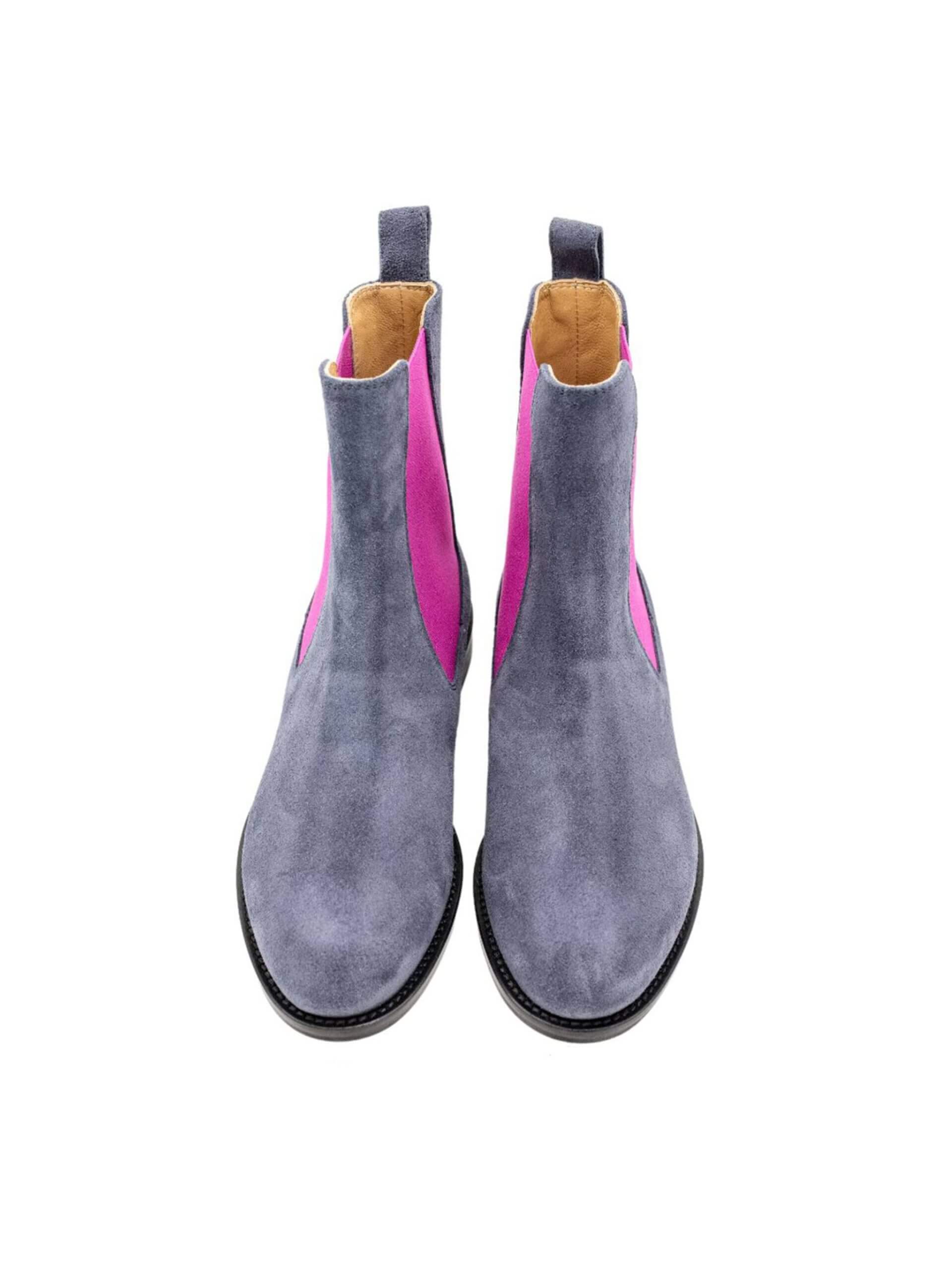 Bellas Grey Flat Boot - Image 3