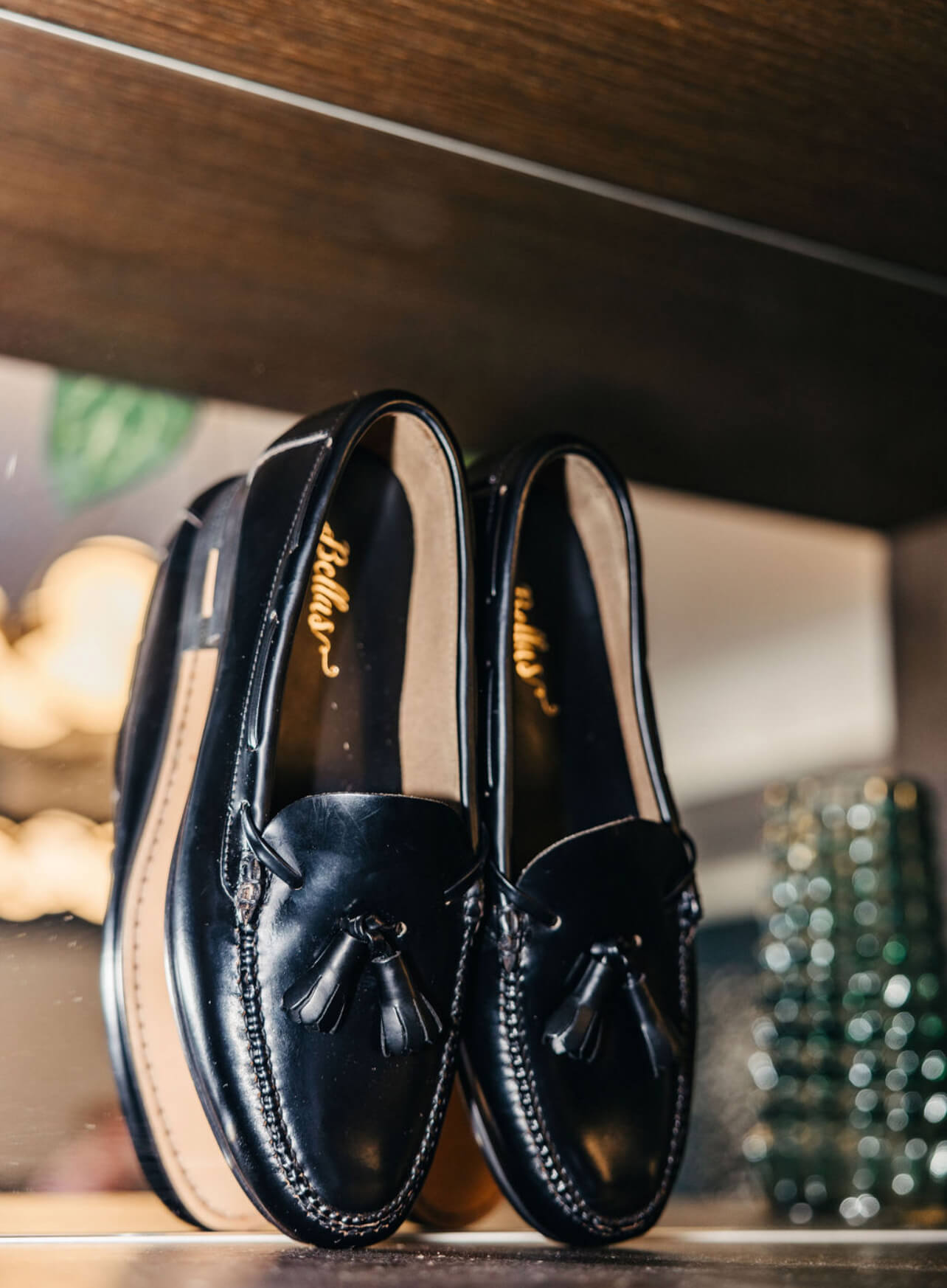Bellas Black Loafers Flat - Image 6