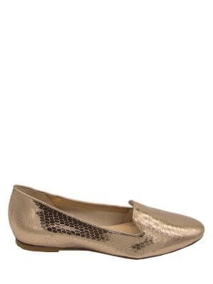 Bellas Bronze Loafers Flat