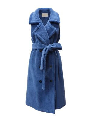 DCV Cashmere Blue Faux Fur Coat/Outerwear