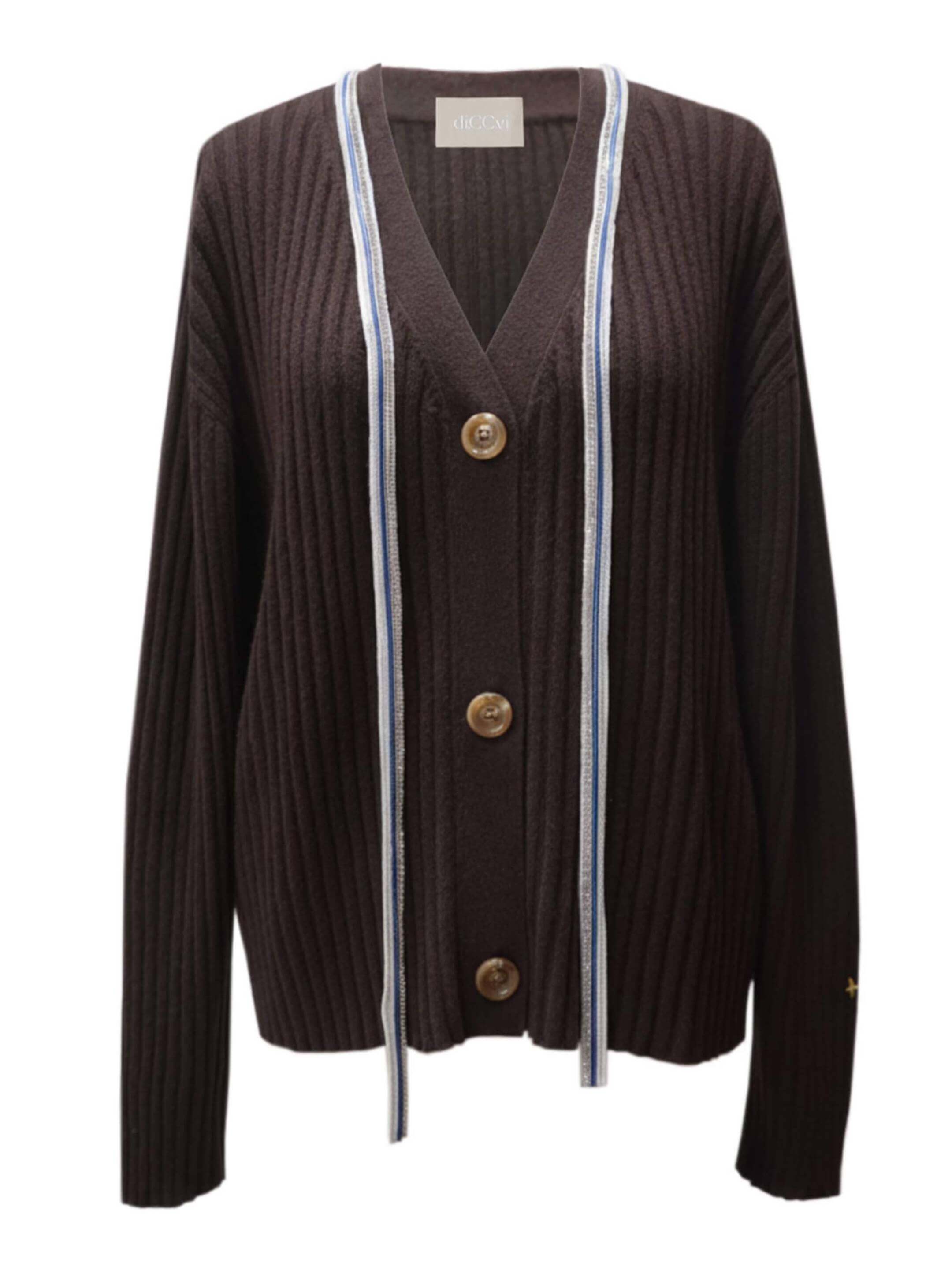 DCV Cashmere Brown Cardigans Hoodie/Sweatshirt/Sweater