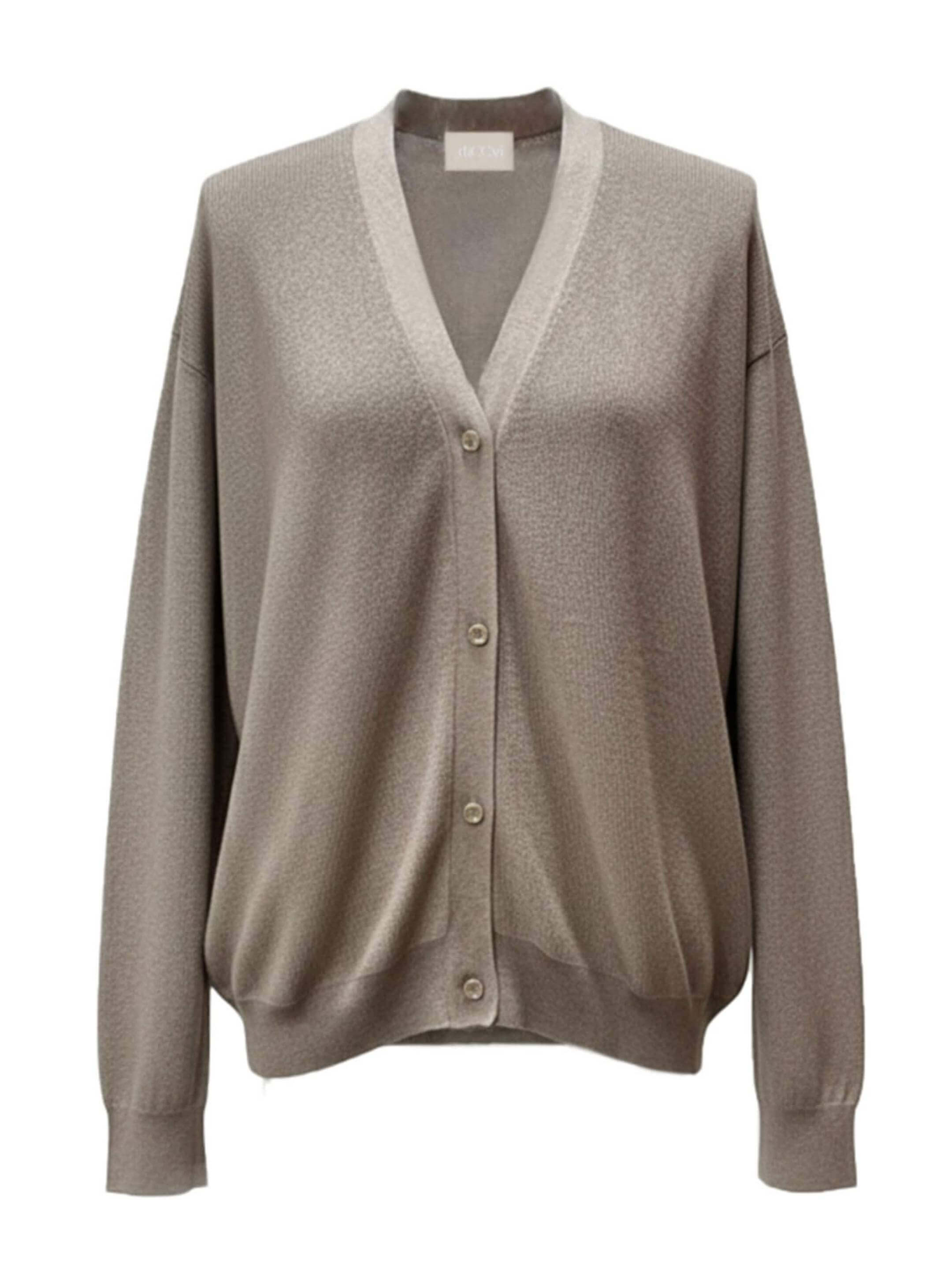 DCV Cashmere Tan/Beige Cardigans Hoodie/Sweatshirt/Sweater