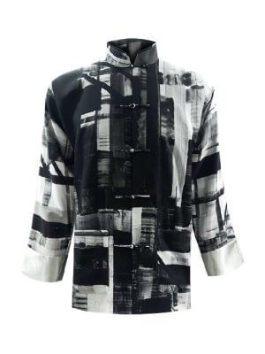 Sparkle Collection Black Button Up Top