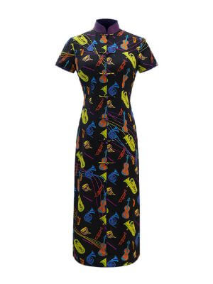 Sparkle Collection Multi-Color Midi Dress NEON ORCHESTRA