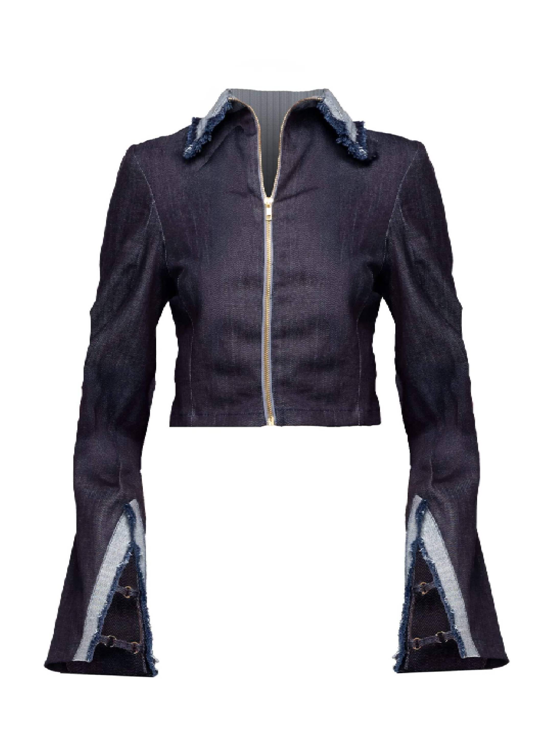 Back Bone Society Blue Denim Jacket/Blazer