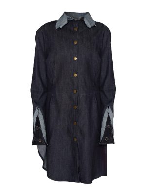 Back Bone Society Blue Casual Dress