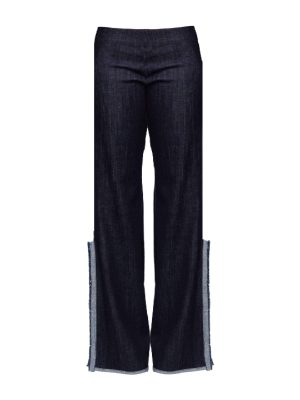 Back Bone Society Blue Flared Pants