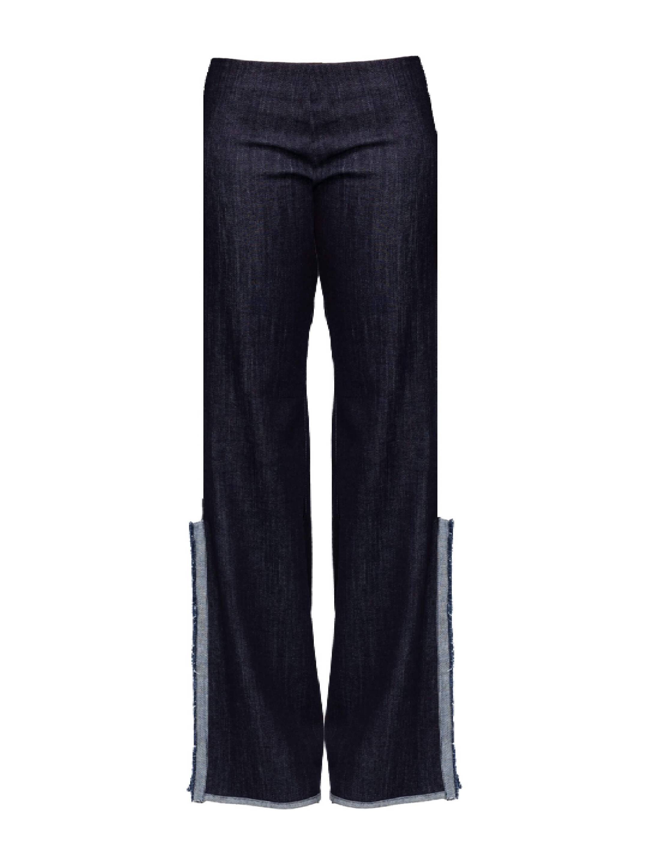 Back Bone Society Blue Flared Pants