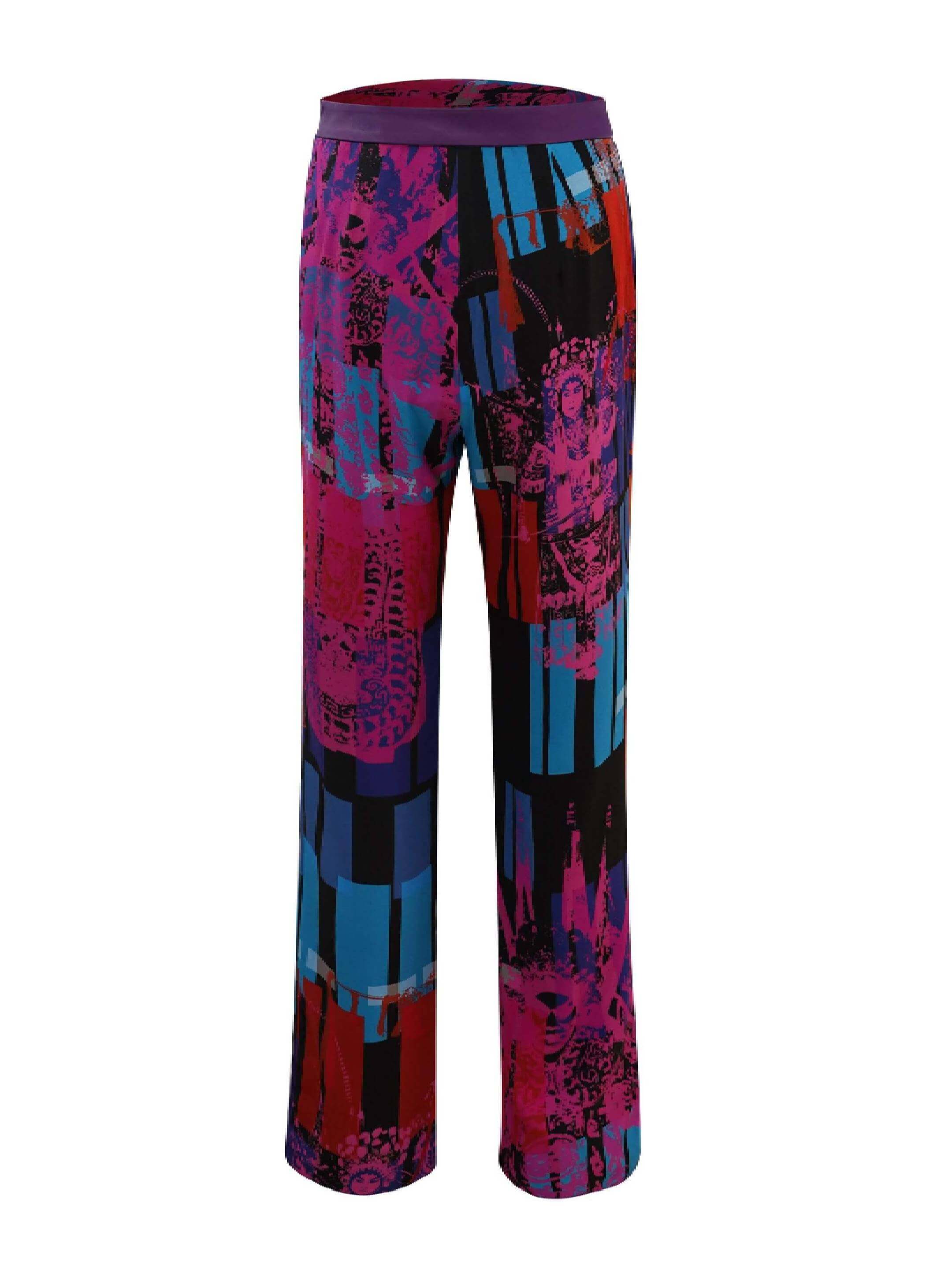 Sparkle Collection Multi-Color Straight Leg Pants