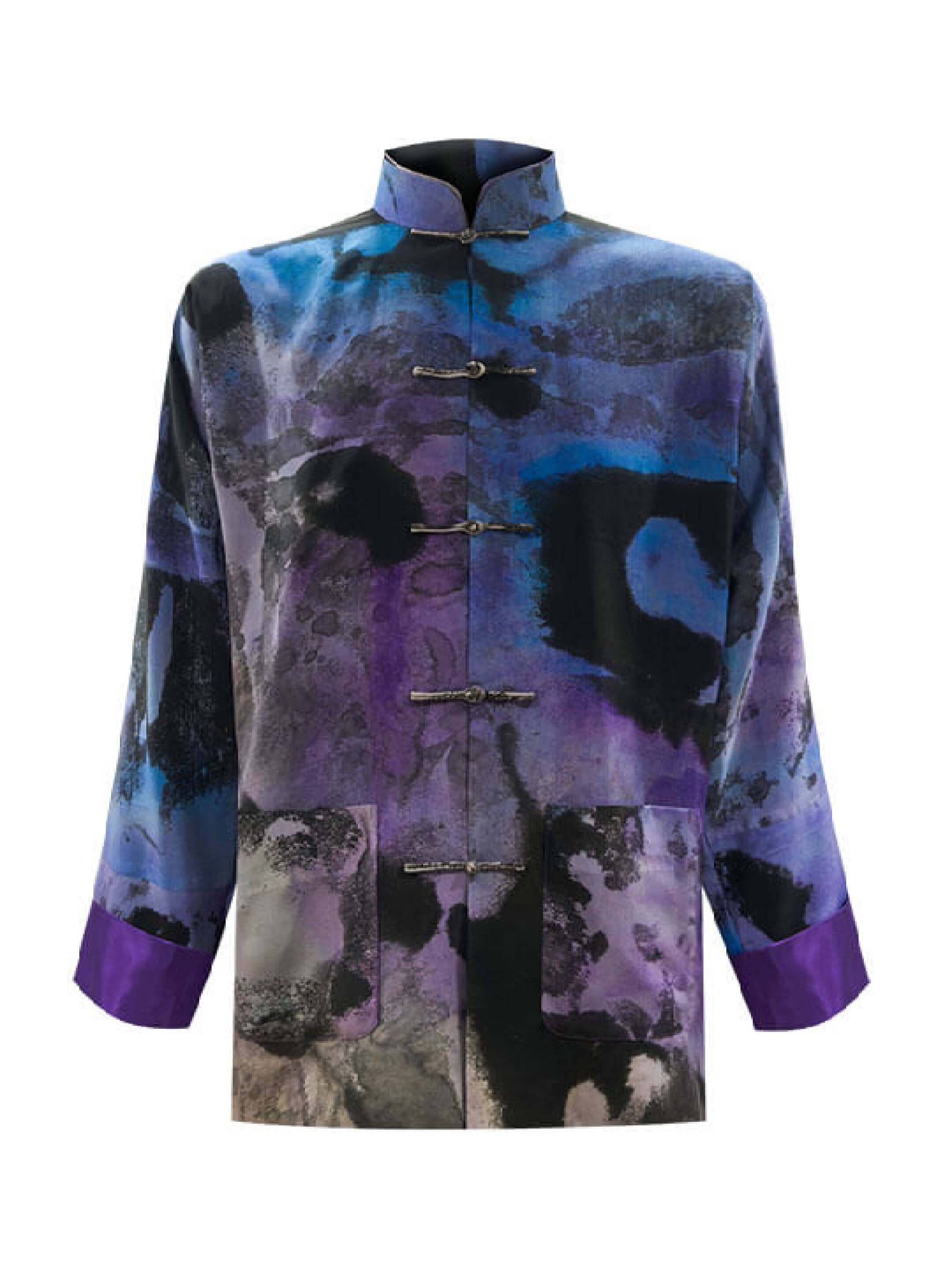 Sparkle Collection Purple Button Up Top