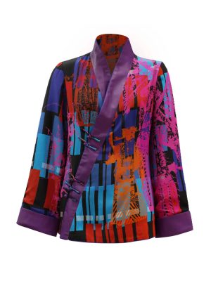 Sparkle Collection Multi-Color Long Sleeve Top CHINESE OPERA