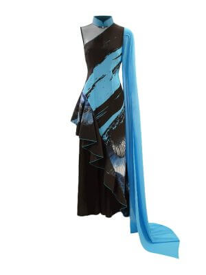 Sparkle Collection Blue Cocktail Dress