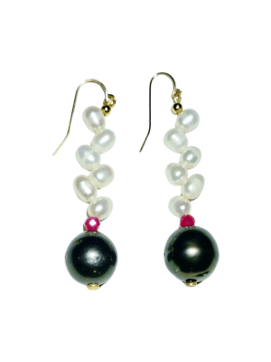 MOODY GRAY Tahitian Vine Earrings