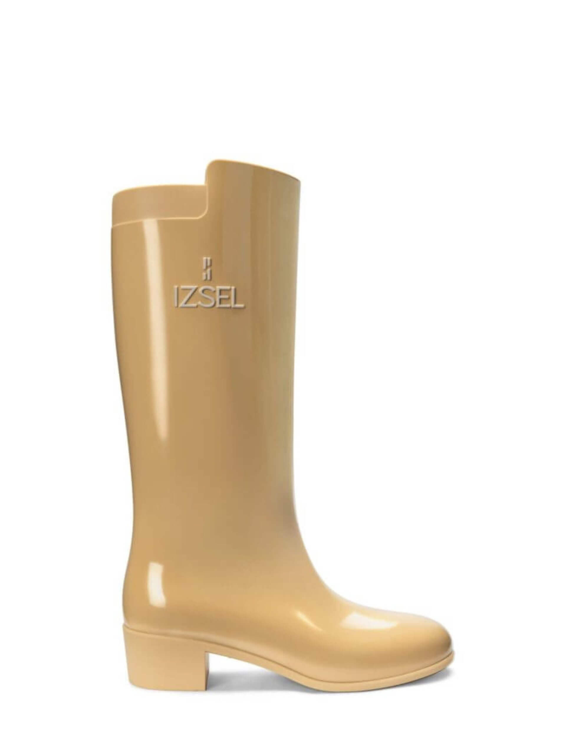 IZSEL Tan/Beige Knee High Boot
