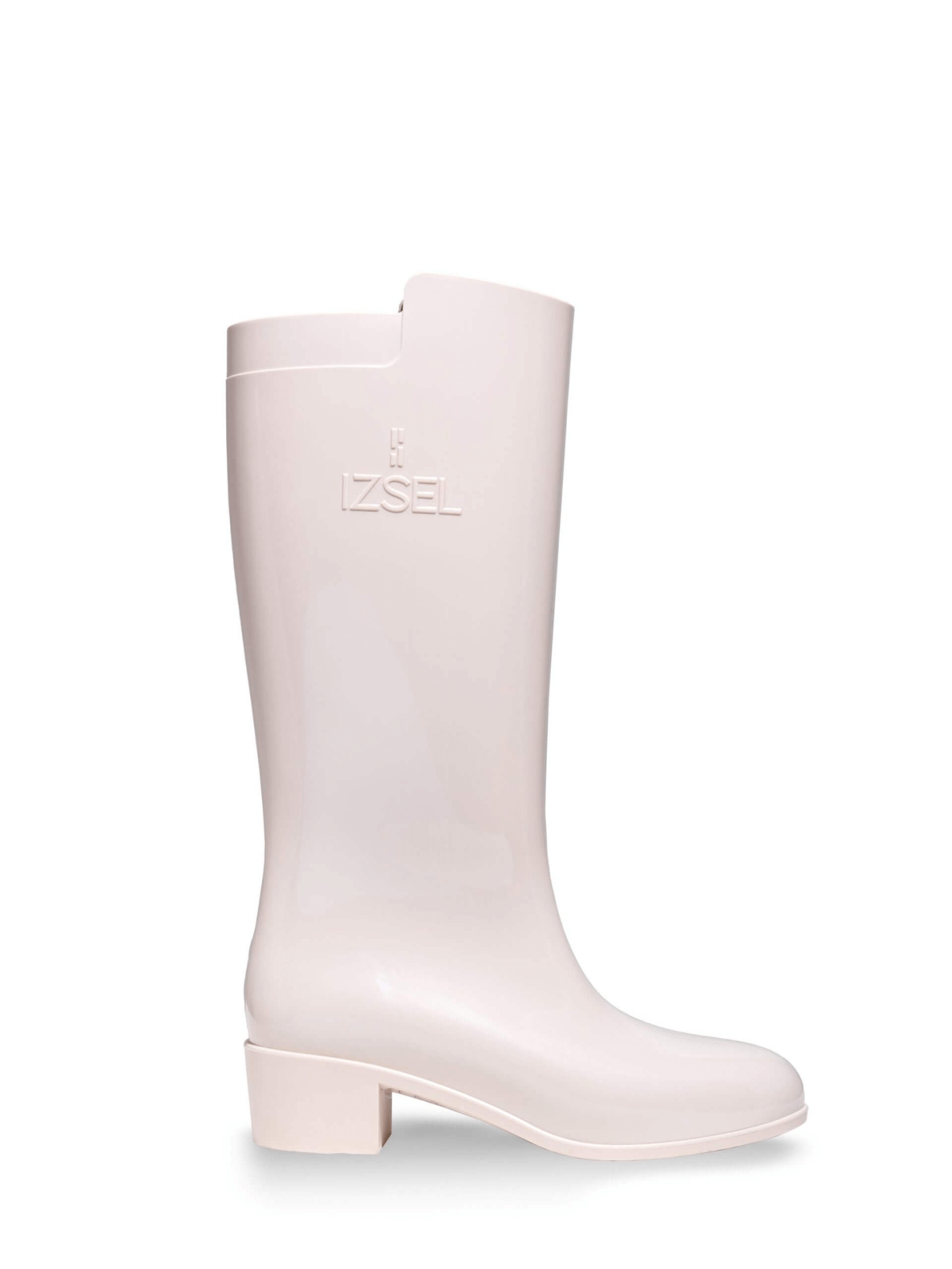 IZSEL Ivory/Cream Knee High Boot