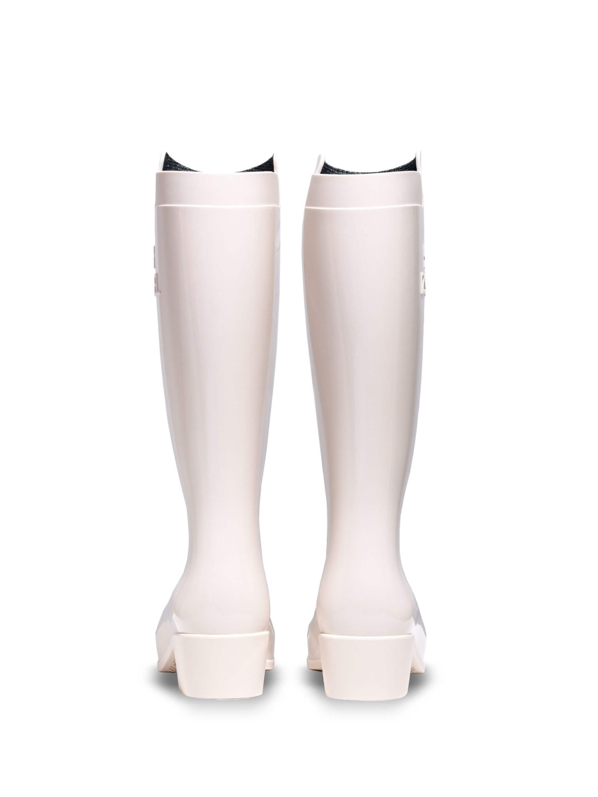IZSEL Ivory/Cream Knee High Boot - Image 3