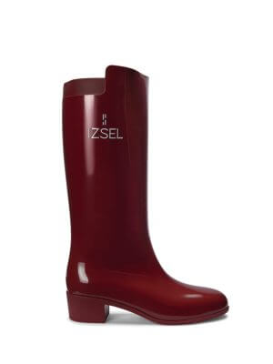 IZSEL Red Knee High Boot