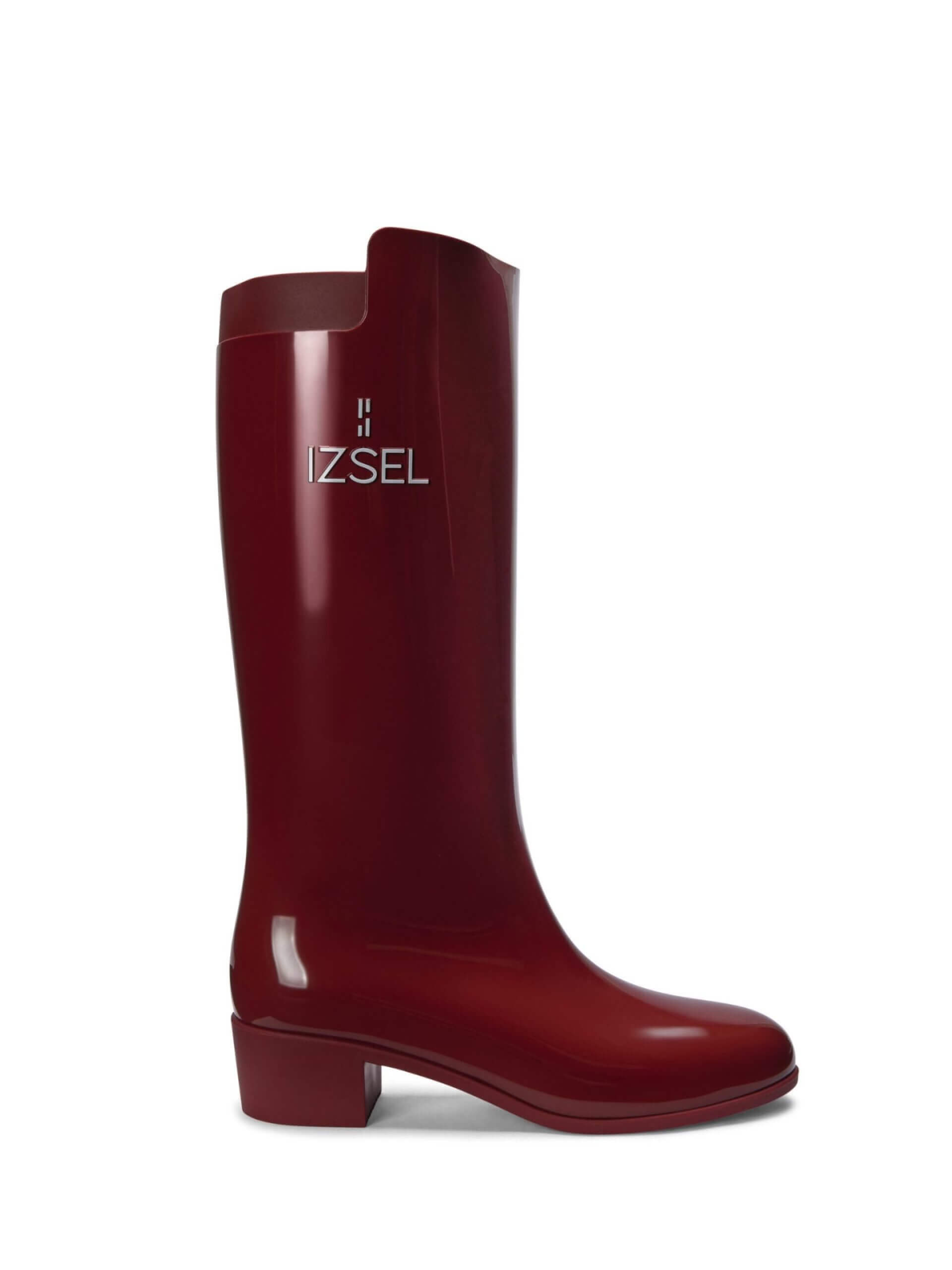 IZSEL Red Knee High Boot
