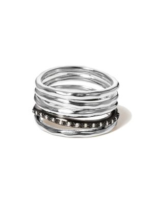 KAKERA Silver Ring with Diamonds