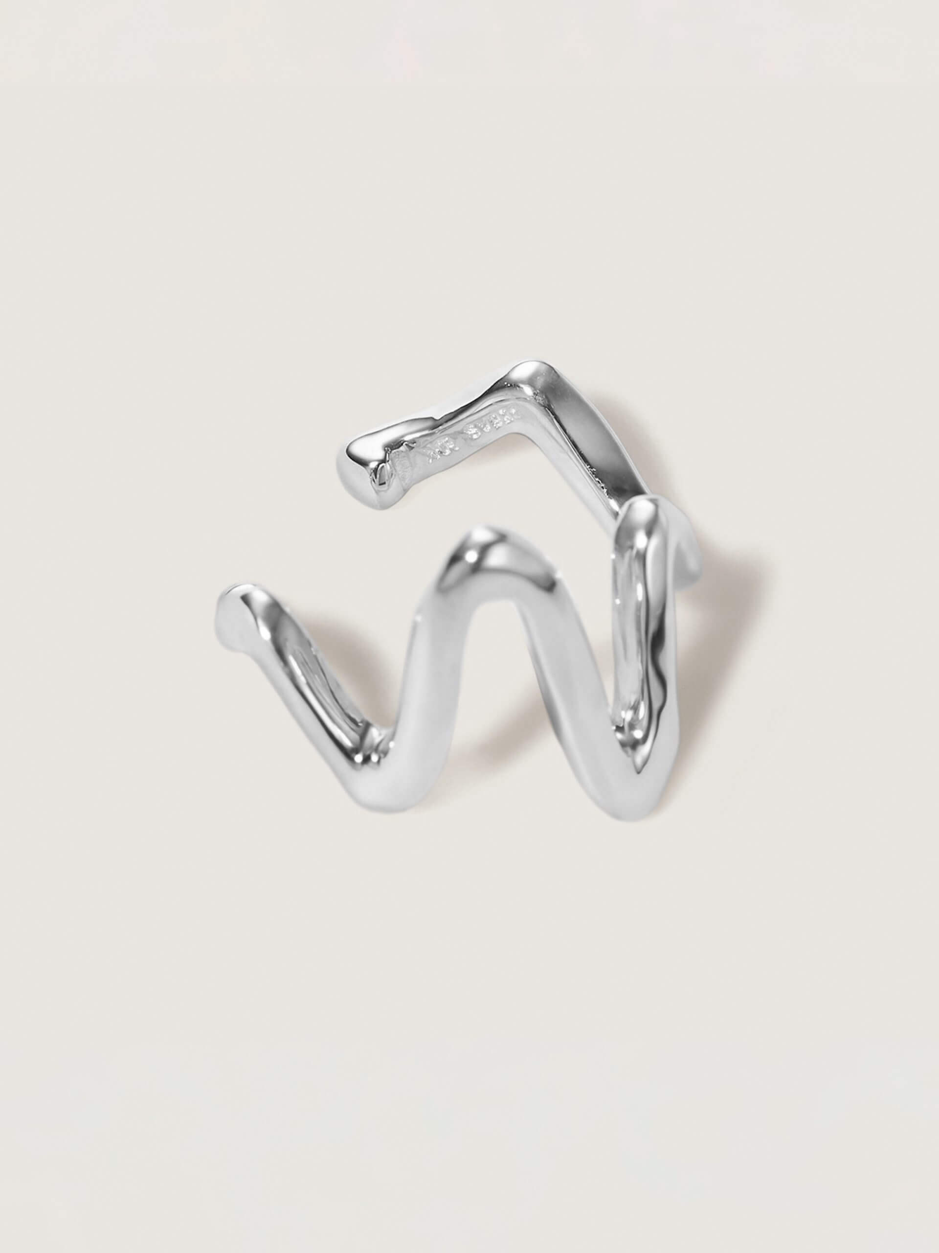 KAKERA Silver Ear Cuff - Image 2