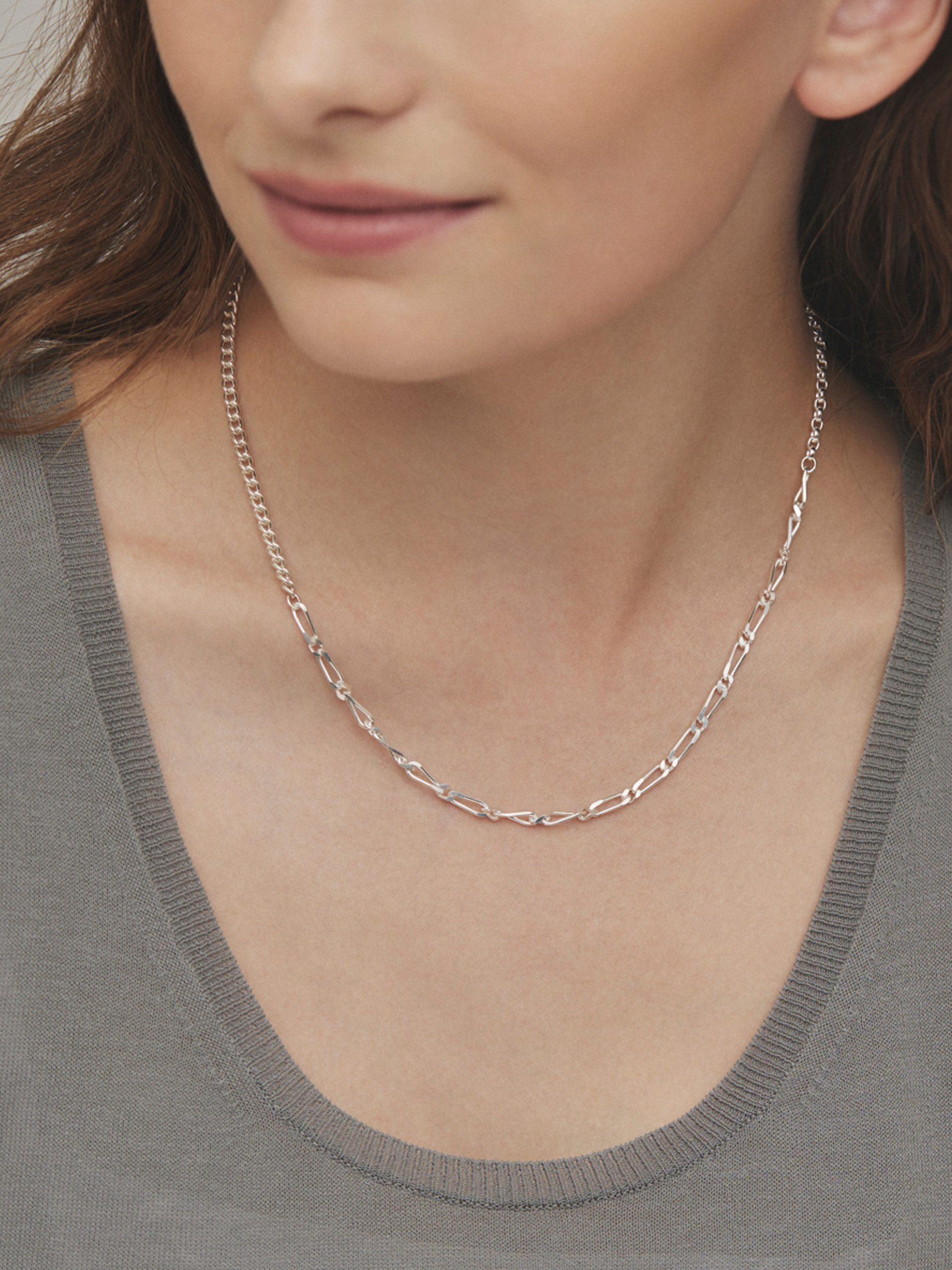 KAKERA Silver Chain Necklace - Image 3