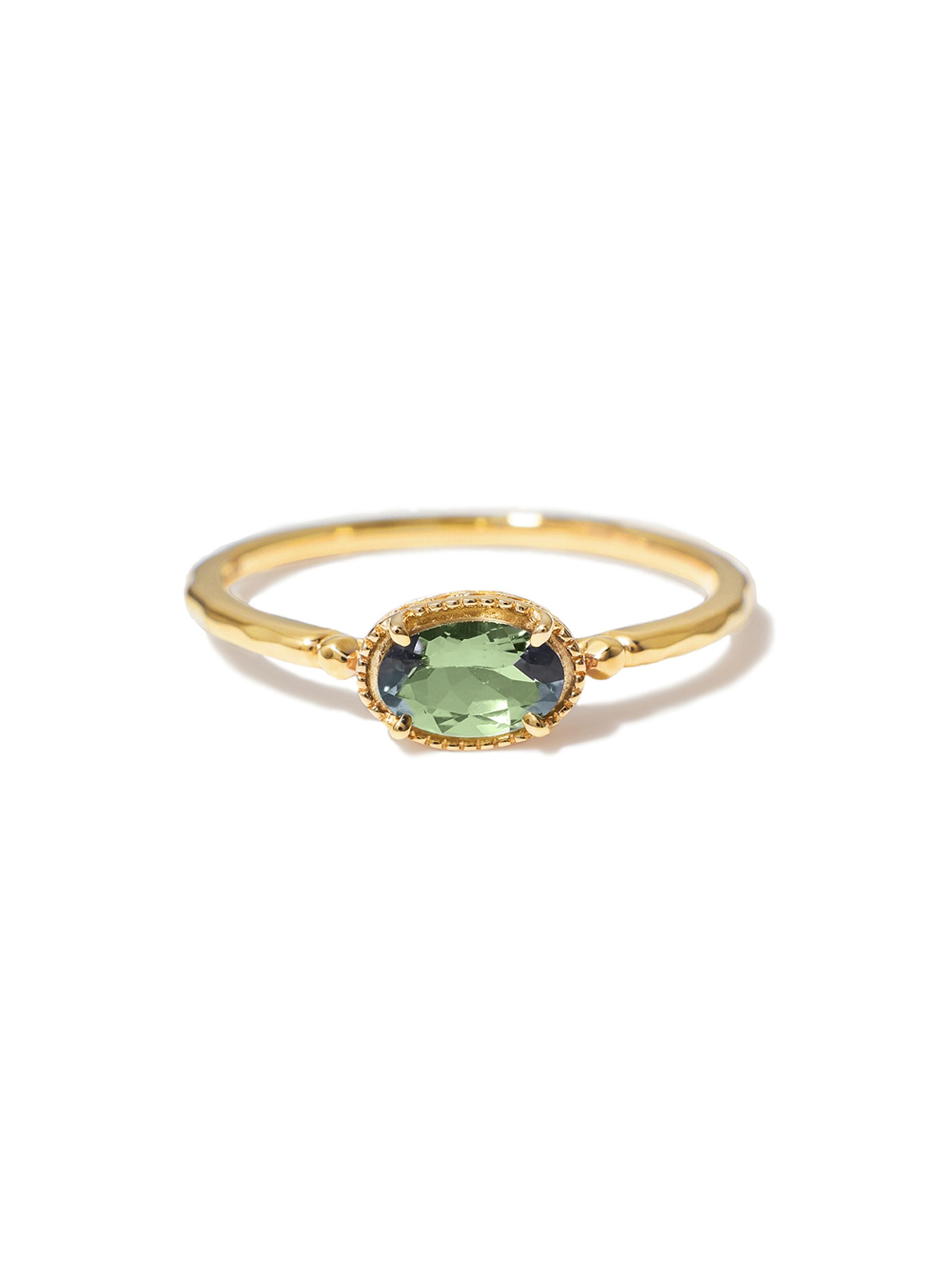 KAKERA Green Gold Ring
