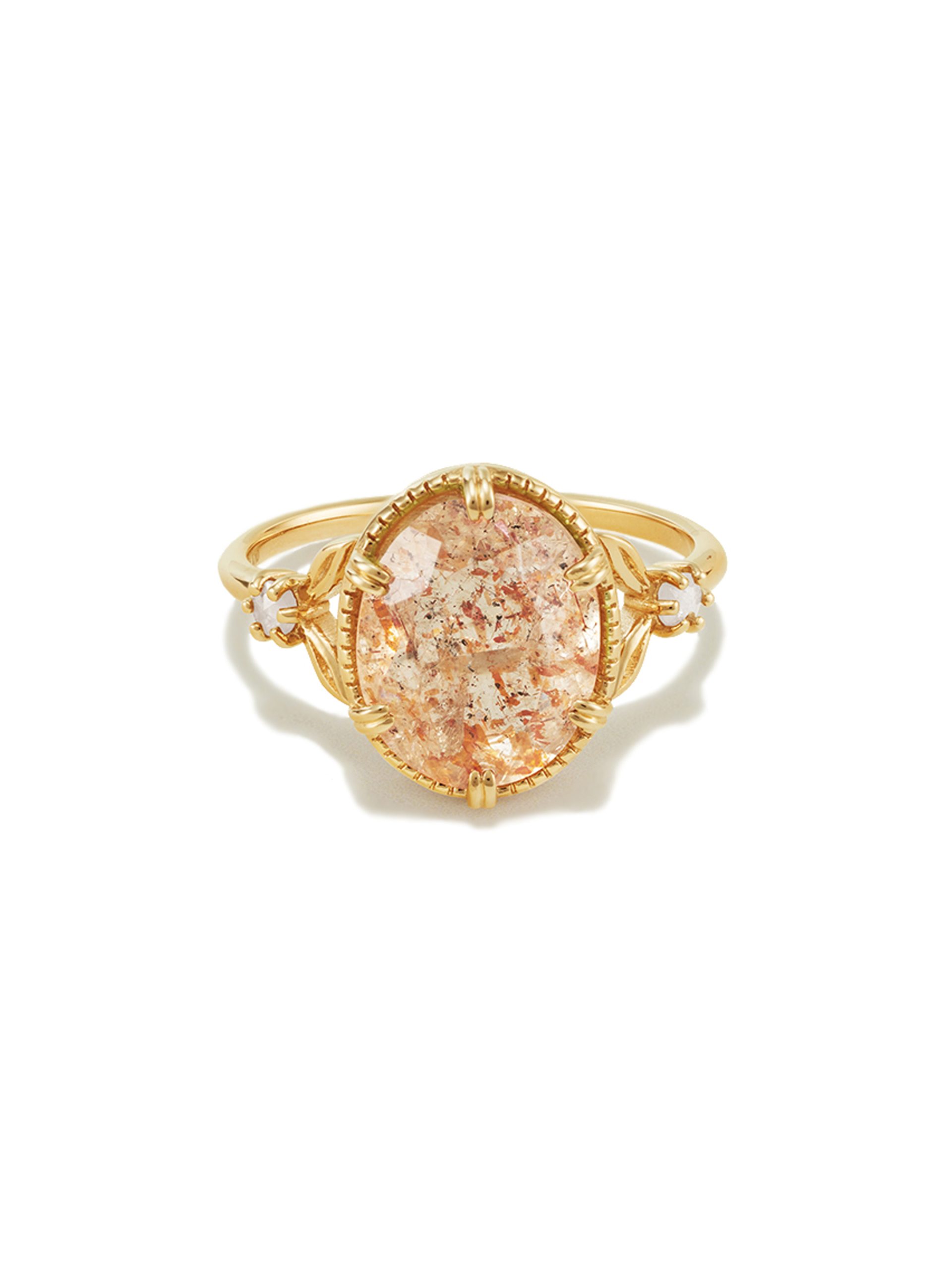 KAKERA Gold Sunstone Ring