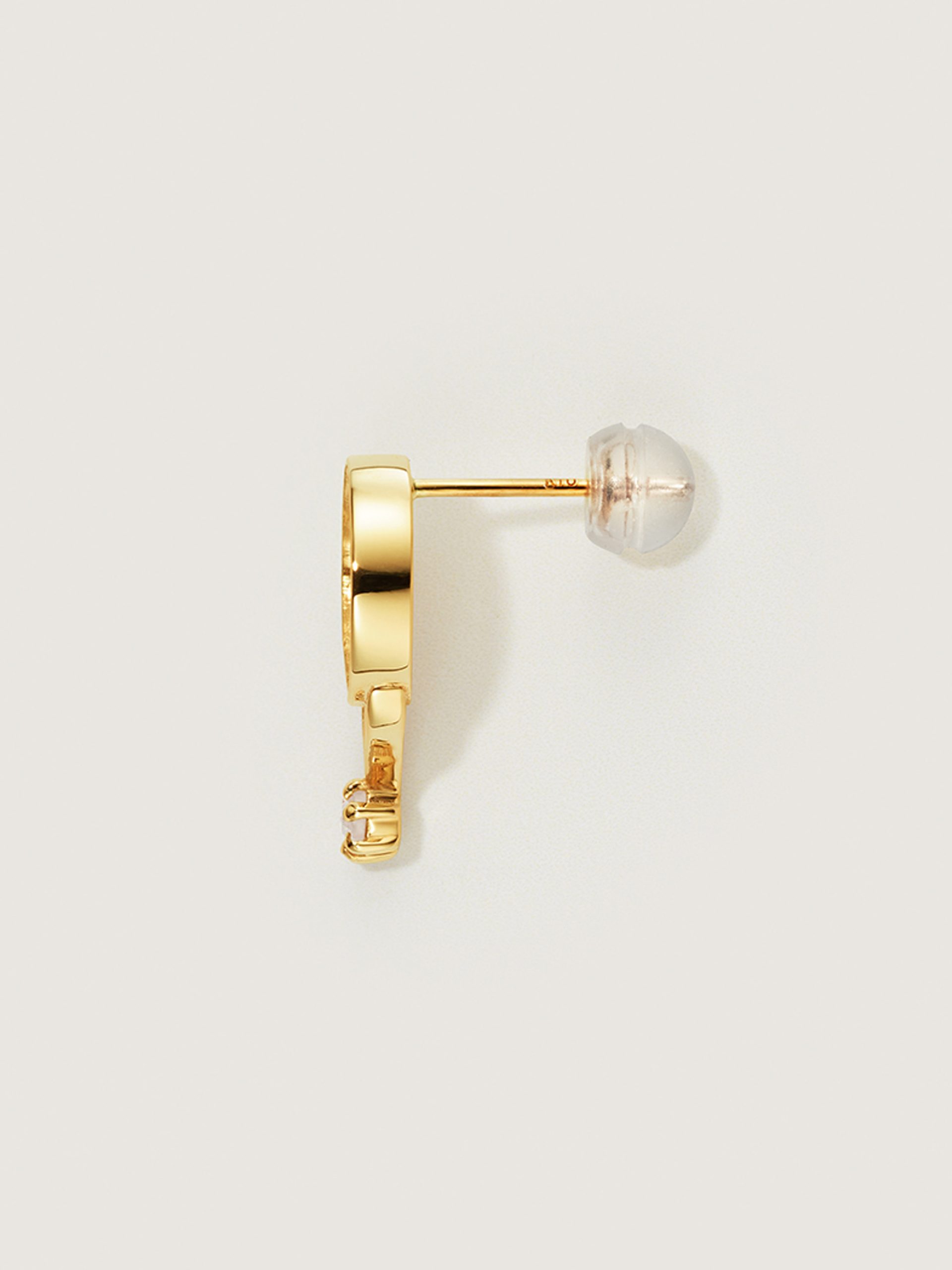 KAKERA Gold Sunstone Earrings - Image 2