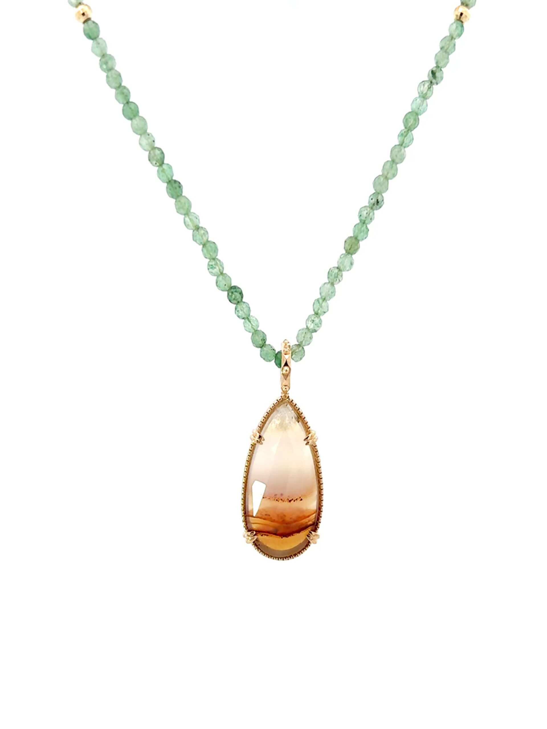 KAKERA Gold Agate Necklace