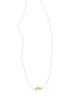 „Delicate silver necklace, 42 cm length, adjustable with two additional options at 40 cm and 38 cm, featuring three genuine golden apatite beads; handcrafted from recycled 925 sterling silver, symbolizing clarity, inspiration, and fresh energy.“