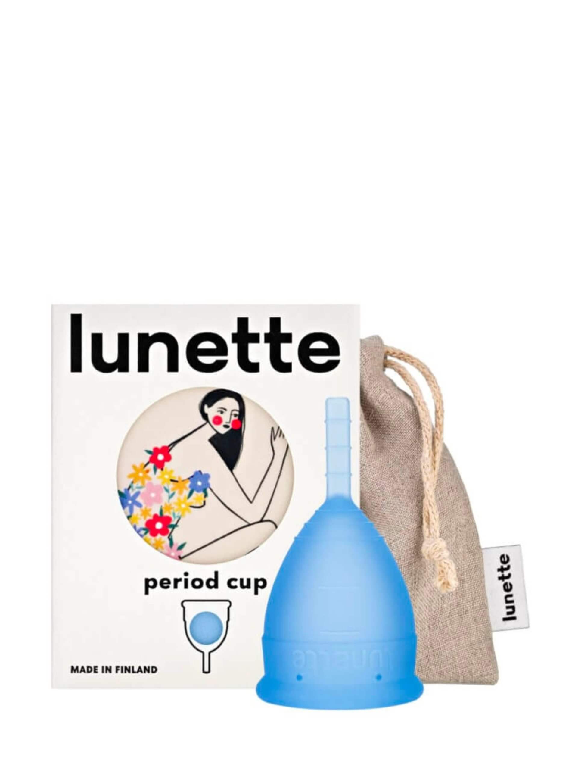 Lunette Period Cup Blue Size 1, Reuse For 10 Years