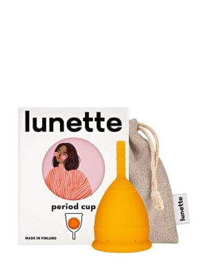 Lunette Period Cup Orange Size 1, Reuse For 10 Years