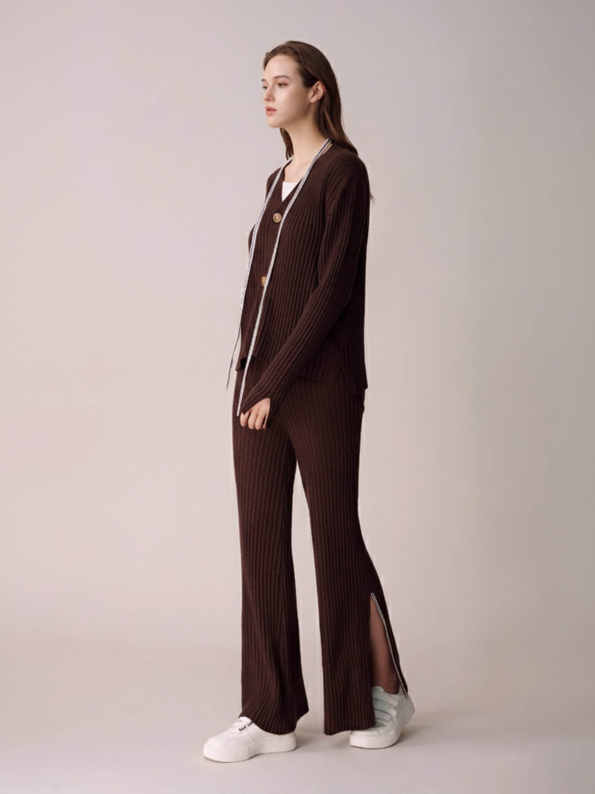 DCV Cashmere Brown Cardigans Hoodie/Sweatshirt/Sweater - Image 5