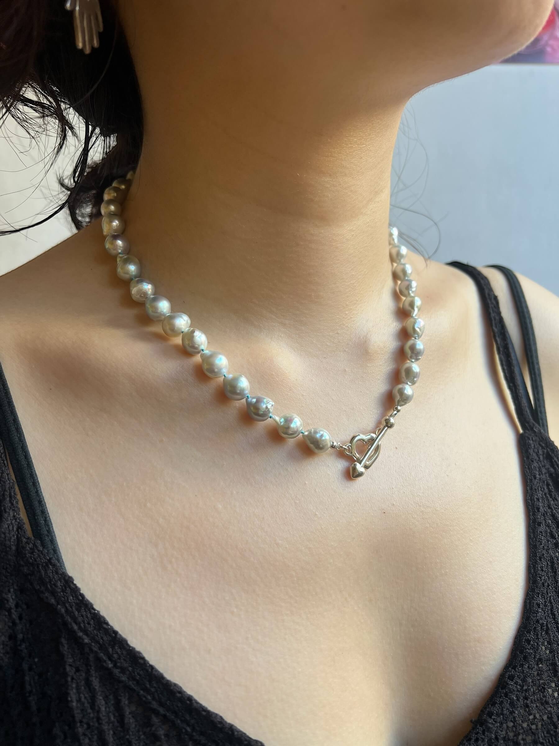 PALA Silver Pear Necklace - Image 4