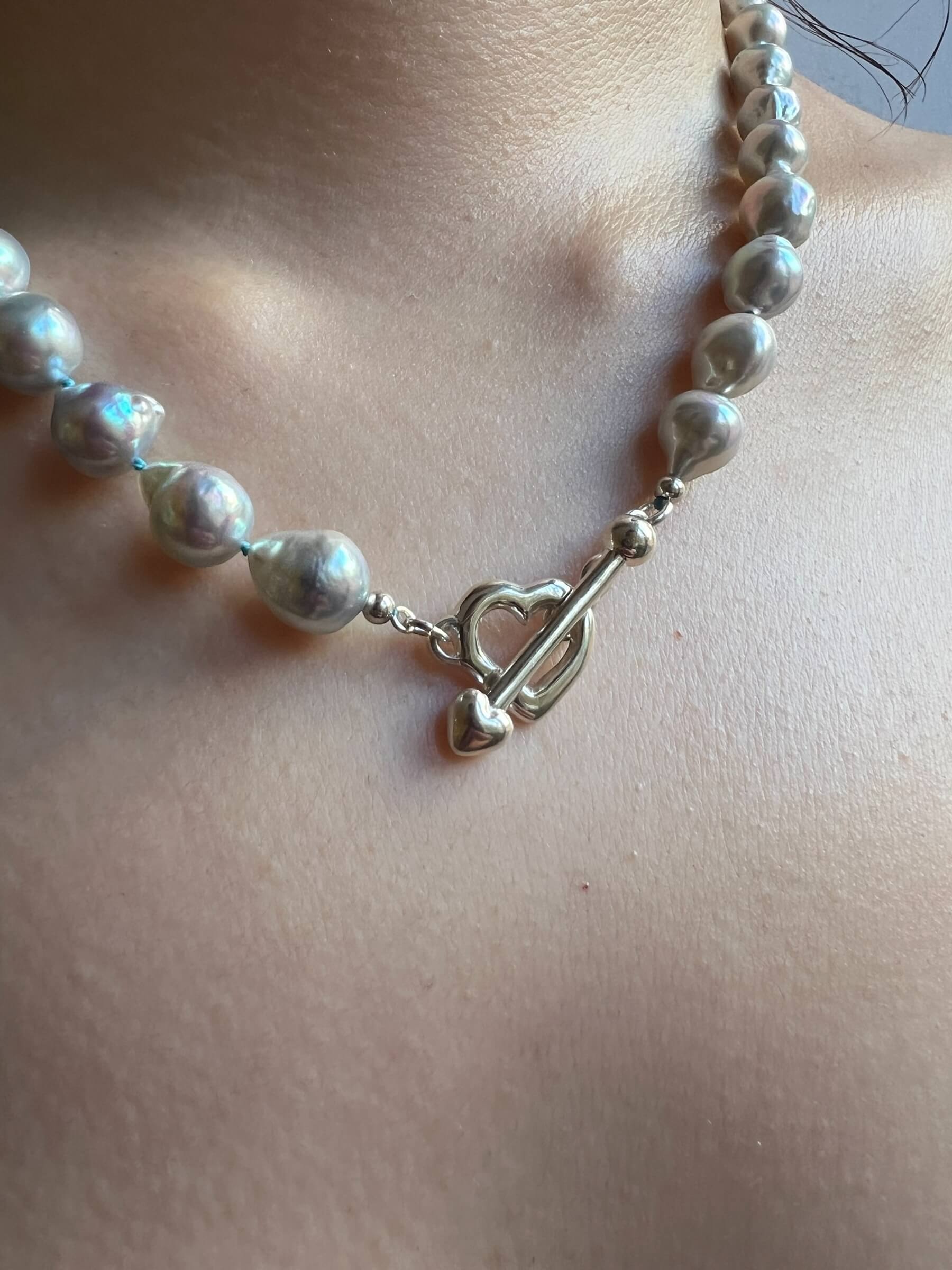 PALA Silver Pear Necklace - Image 3