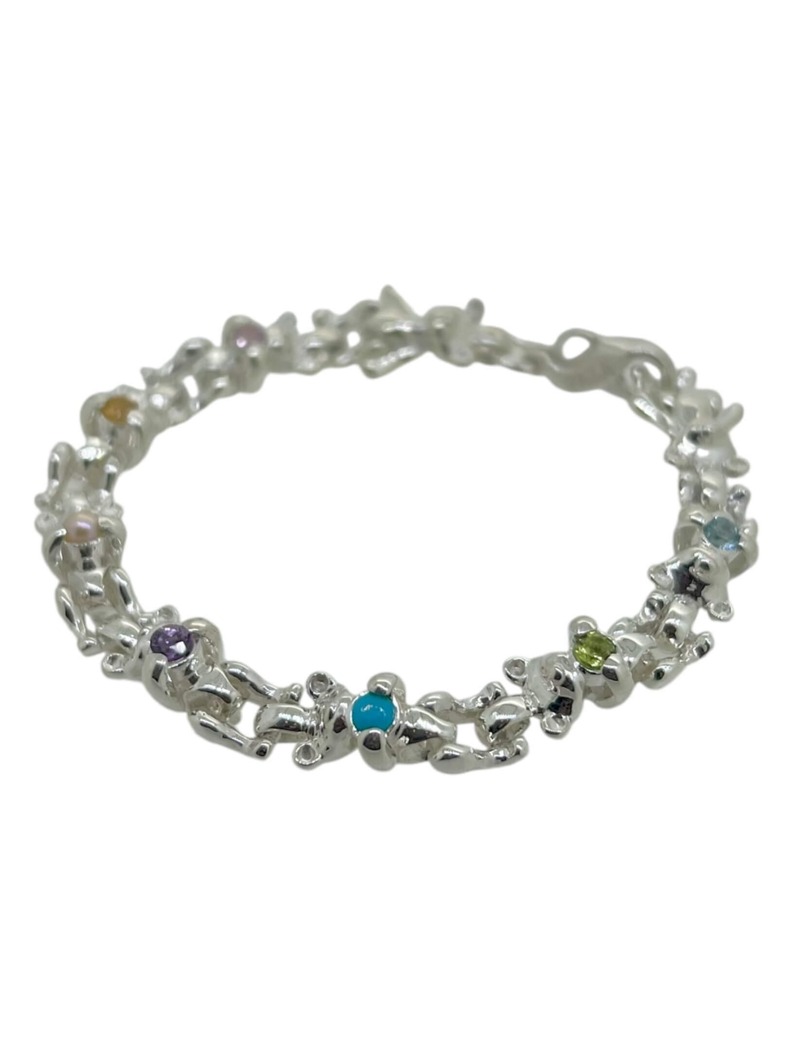 PALA Multi-Color Silver Bracelet