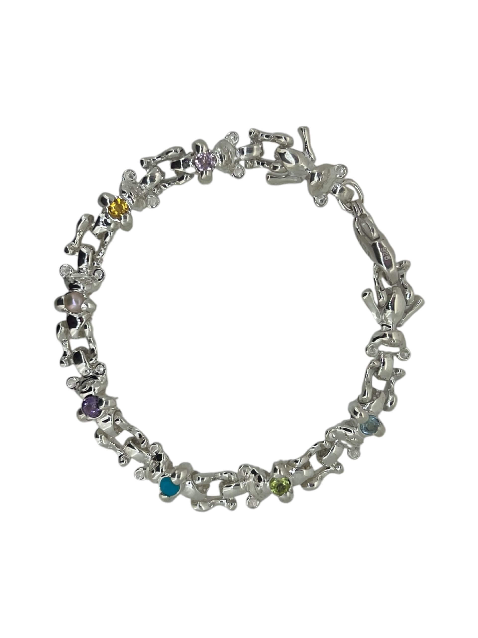 PALA Multi-Color Silver Bracelet - Image 4