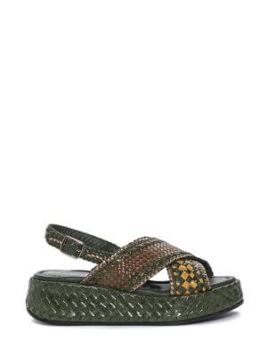 PONS QUINTANA Multi-Color Wedges Sandal