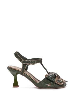 PONS QUINTANA Green High Heel Sandal