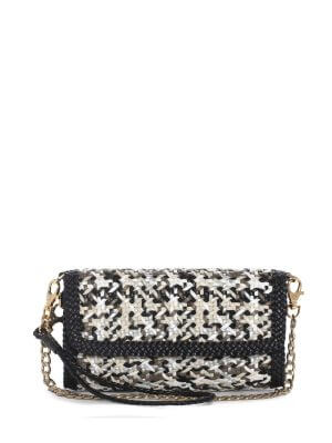 PONS QUINTANA Black Gold Clutch