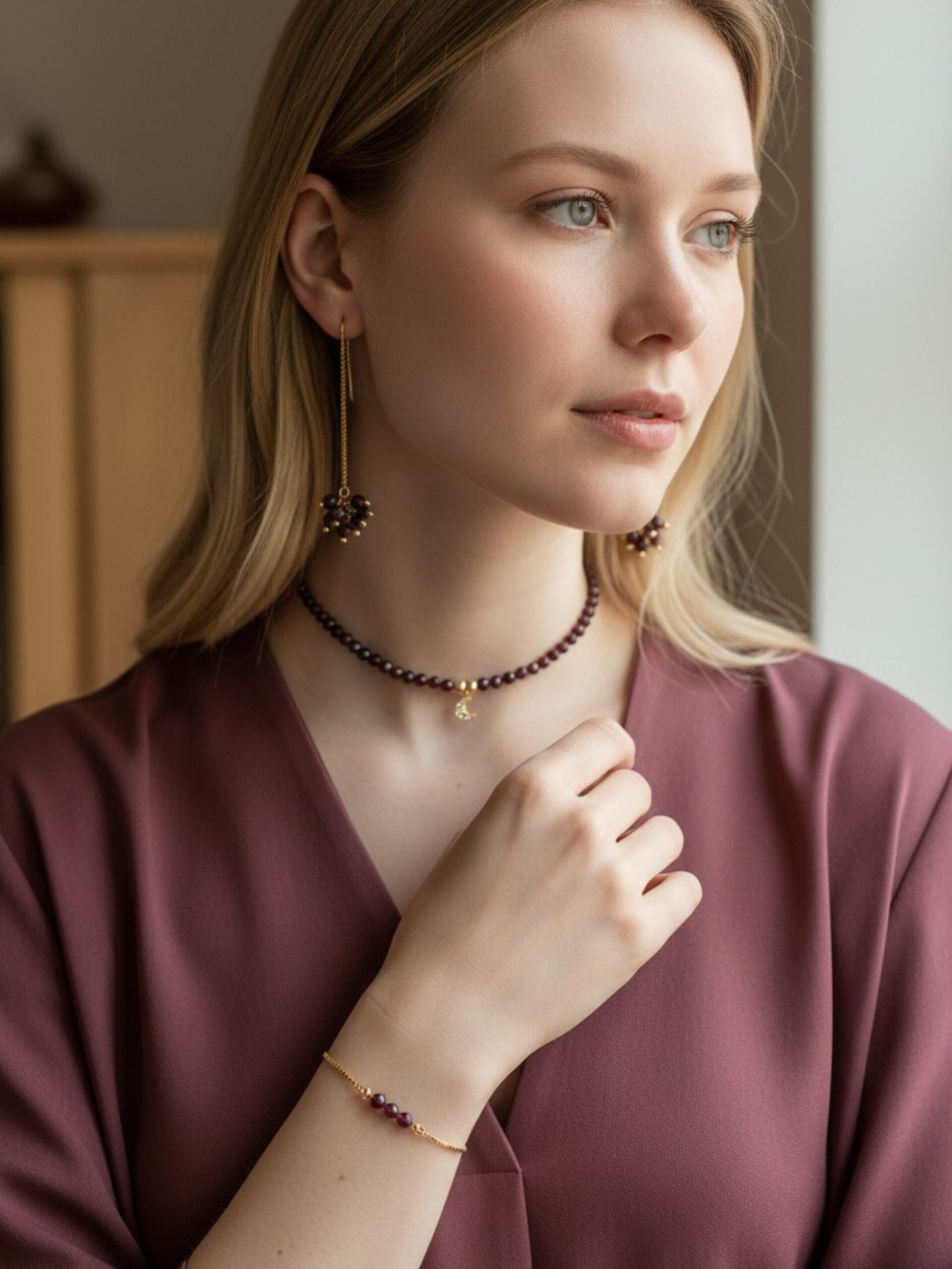 Perry Bijoux Garnet Essence Set - Image 2