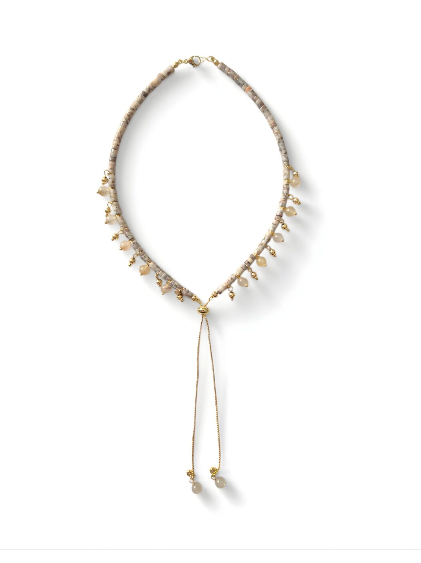 Perry Bijoux Jasper Boho Necklace