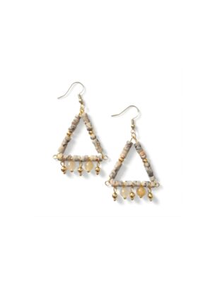 Perry Bijoux Jasper Boho Geometry Earrings