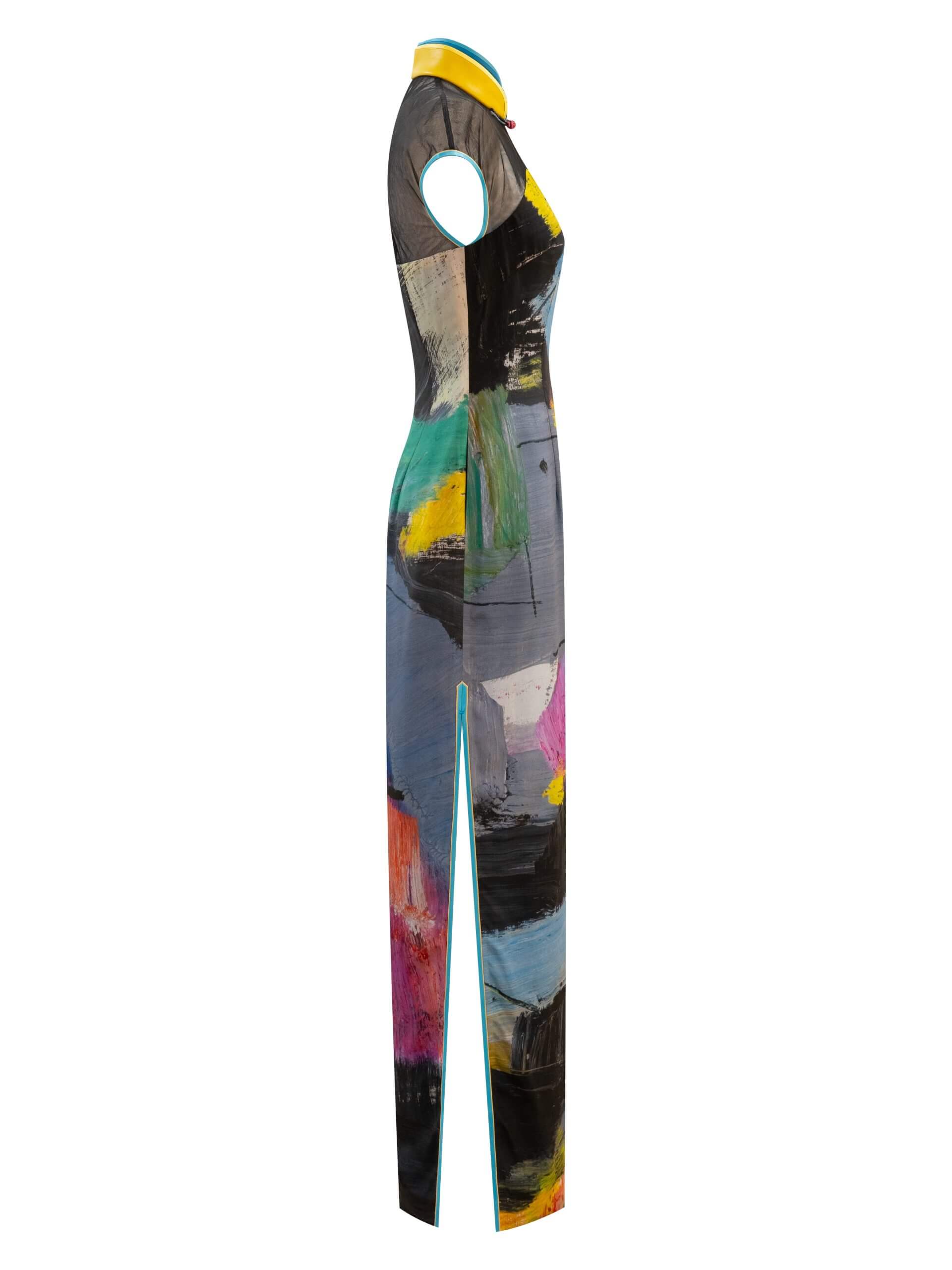 Sparkle Collection Multi-Color Maxi Dress PATCHWORK - Image 6