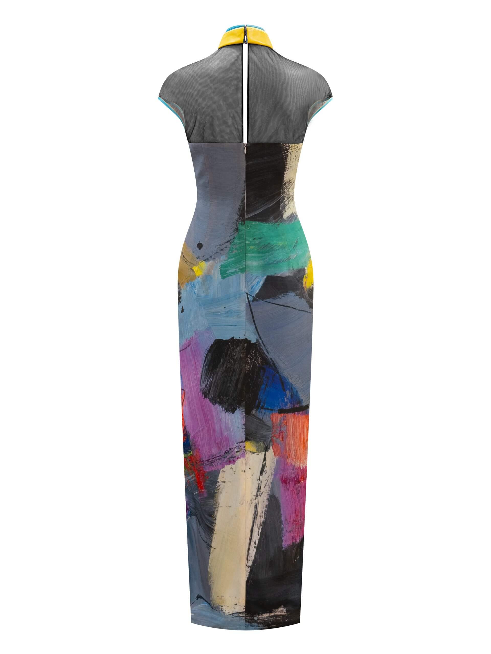Sparkle Collection Multi-Color Maxi Dress PATCHWORK - Image 5